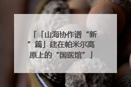 「山海协作谱“新”篇」建在帕米尔高原上的“国医馆”