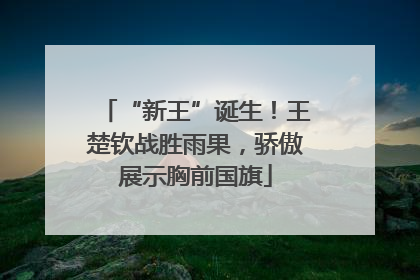 “新王”诞生！王楚钦战胜雨果，骄傲展示胸前国旗