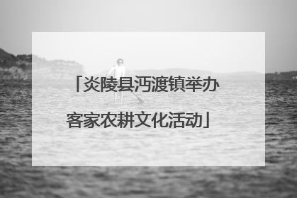 炎陵县沔渡镇举办客家农耕文化活动