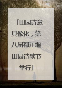 田园诗意具像化，第八届都江堰田园诗歌节举行