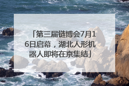 第三届链博会7月16日启幕，湖北人形机器人即将在京集结