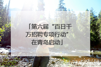第六届“百日千万招聘专项行动”在青岛启动