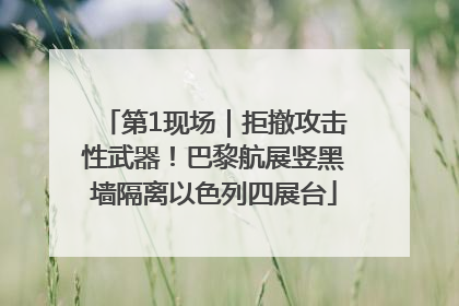 第1现场｜拒撤攻击性武器！巴黎航展竖黑墙隔离以色列四展台