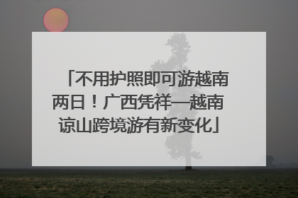 不用护照即可游越南两日！广西凭祥—越南谅山跨境游有新变化