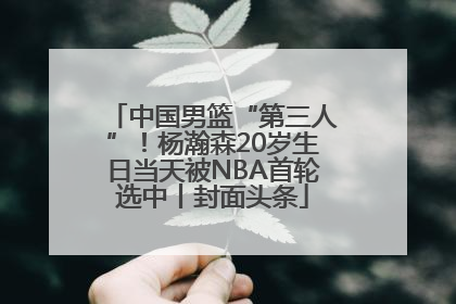 中国男篮“第三人”！杨瀚森20岁生日当天被NBA首轮选中丨封面头条