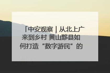 中安观察｜从北上广来到乡村 黄山黟县如何打造“数字游民”的“桃花源”？