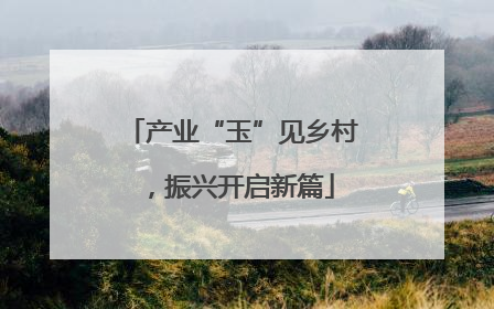 产业“玉”见乡村，振兴开启新篇