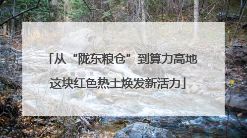 从“陇东粮仓”到算力高地 这块红色热土焕发新活力