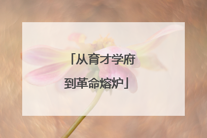 从育才学府到革命熔炉