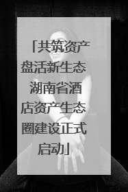 共筑资产盘活新生态 湖南省酒店资产生态圈建设正式启动