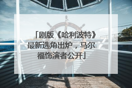 剧版《哈利波特》最新选角出炉，马尔福饰演者公开
