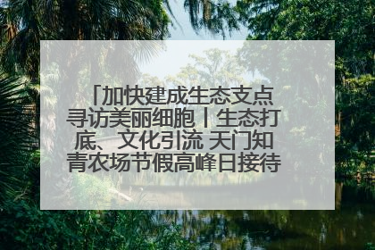 加快建成生态支点 寻访美丽细胞丨生态打底、文化引流 天门知青农场节假高峰日接待游客2万人次