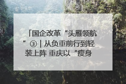 国企改革“头雁领航”③｜从负重前行到轻装上阵 重庆以“瘦身”谋“健体”