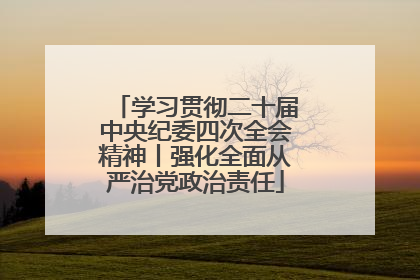 学习贯彻二十届中央纪委四次全会精神丨强化全面从严治党政治责任