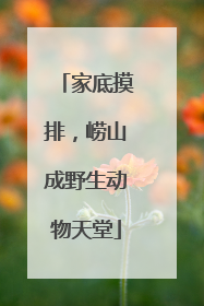 家底摸排，崂山成野生动物天堂