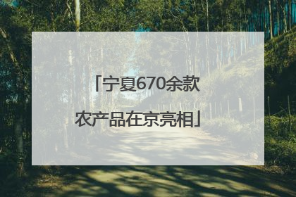 宁夏670余款农产品在京亮相