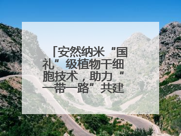 安然纳米“国礼”级植物干细胞技术，助力“一带一路”共建可持续未来