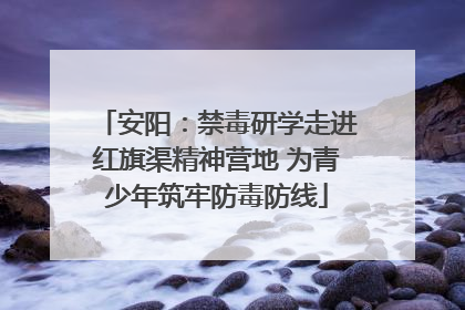 安阳：禁毒研学走进红旗渠精神营地 为青少年筑牢防毒防线