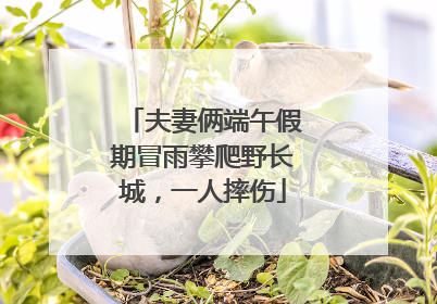 夫妻俩端午假期冒雨攀爬野长城，一人摔伤