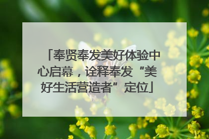 奉贤奉发美好体验中心启幕，诠释奉发“美好生活营造者”定位