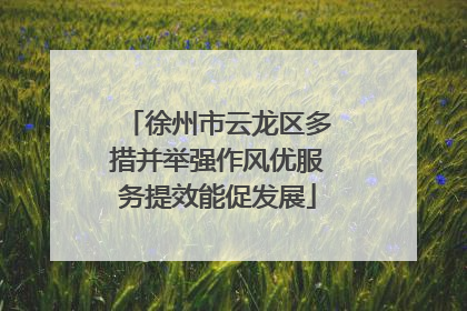 徐州市云龙区多措并举强作风优服务提效能促发展