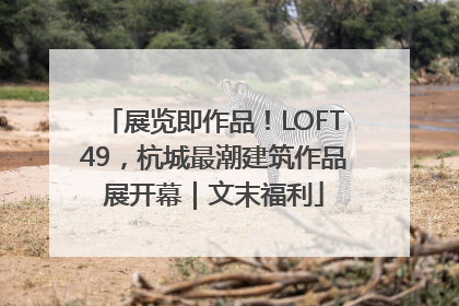 展览即作品！LOFT49，杭城最潮建筑作品展开幕｜文末福利