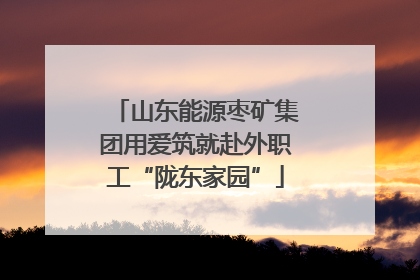 山东能源枣矿集团用爱筑就赴外职工“陇东家园”