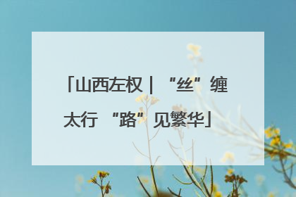 山西左权｜“丝”缠太行 “路”见繁华