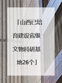 山西已培育建设省级文物科研基地26个