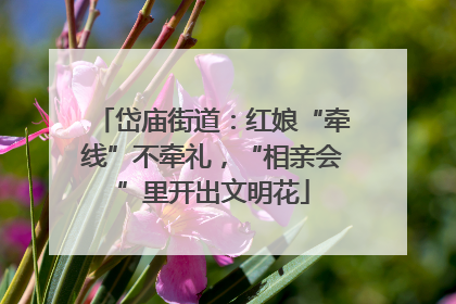 岱庙街道：红娘“牵线”不牵礼，“相亲会”里开出文明花