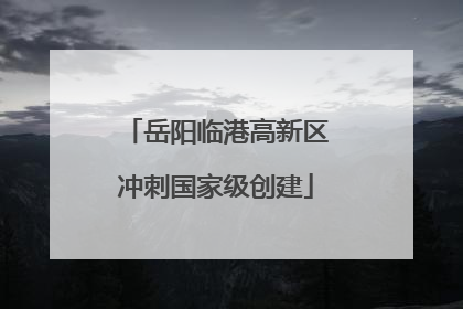 岳阳临港高新区冲刺国家级创建