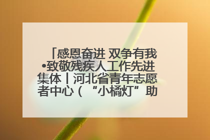 感恩奋进 双争有我•致敬残疾人工作先进集体丨河北省青年志愿者中心（“小橘灯”助残接力计划实施团队）：用温暖陪伴，守护特殊孩子成长