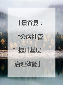 景谷县：“公房社管”提升基层治理效能