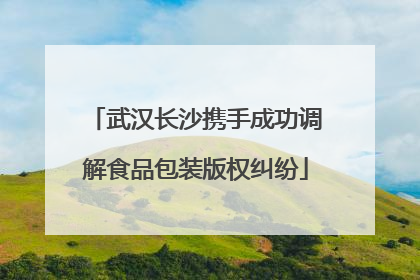 武汉长沙携手成功调解食品包装版权纠纷