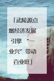 武陵源点燃经济发展引擎 “一业兴”带动百业旺