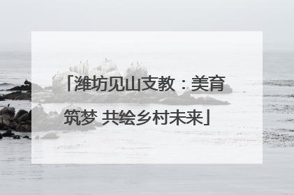 潍坊见山支教：美育筑梦 共绘乡村未来