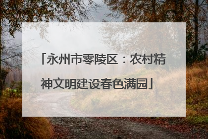 永州市零陵区：农村精神文明建设春色满园