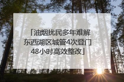 油烟扰民多年难解 东西湖区城管4次登门48小时高效整改