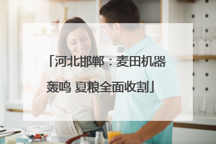 河北邯郸：麦田机器轰鸣 夏粮全面收割