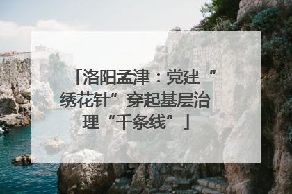 洛阳孟津：党建“绣花针”穿起基层治理“千条线”