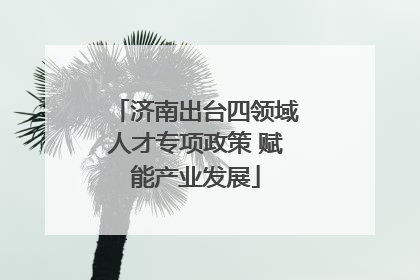 济南出台四领域人才专项政策 赋能产业发展