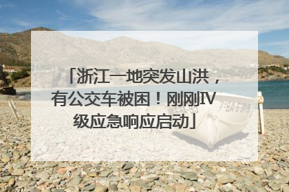 浙江一地突发山洪，有公交车被困！刚刚Ⅳ级应急响应启动