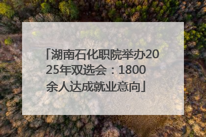 湖南石化职院举办2025年双选会：1800余人达成就业意向