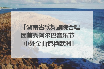 湖南省歌舞剧院合唱团首秀阿尔巴音乐节 中外金曲惊艳欧洲