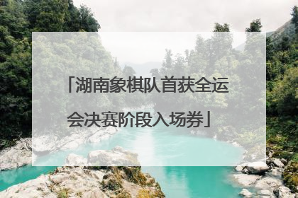 湖南象棋队首获全运会决赛阶段入场券
