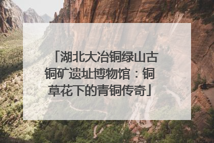 湖北大冶铜绿山古铜矿遗址博物馆：铜草花下的青铜传奇