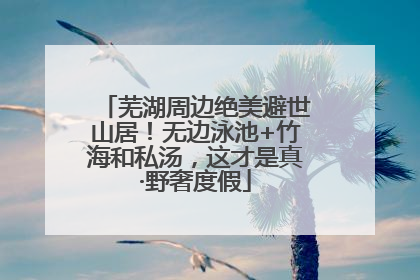 芜湖周边绝美避世山居！无边泳池+竹海和私汤，这才是真·野奢度假