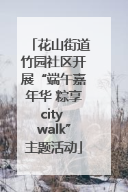 花山街道竹园社区开展“端午嘉年华 粽享city walk”主题活动