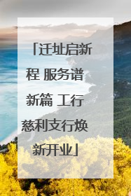 迁址启新程 服务谱新篇 工行慈利支行焕新开业