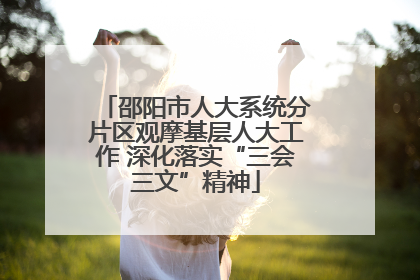 邵阳市人大系统分片区观摩基层人大工作 深化落实“三会三文”精神